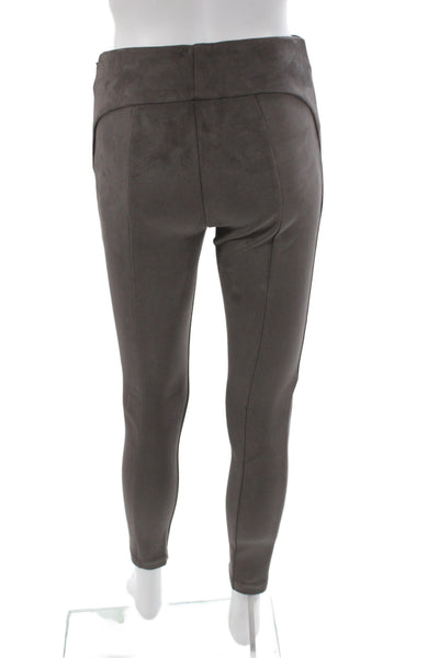 Ann Taylor Womens Ankle Leggings Gray Polyester Size 00