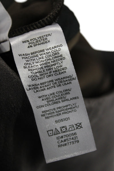 Ann Taylor Womens Ankle Leggings Gray Polyester Size 00