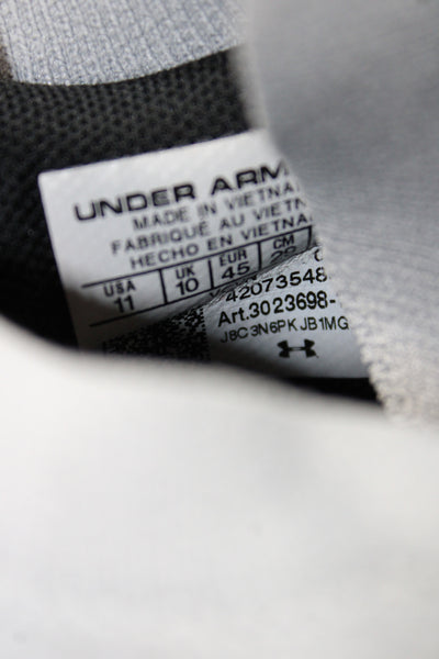 Under Armour Men's Cotton Mesh Laced  Front  Sneakers Gray Size 11