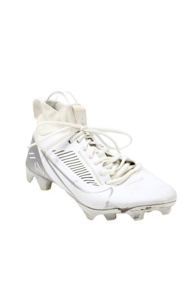 Nike Men's Leather  Laced Front  Cleats White Size 11.5