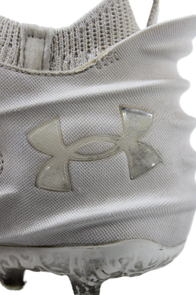 Under Armour Men's Canvas  Laced Front  Cleats White Size 11.5