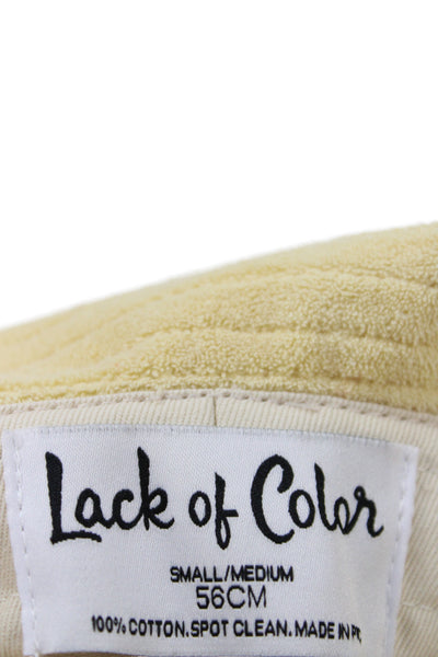Lack Of Color Womens Cotton Bucket Hat Yellow Size 56cm