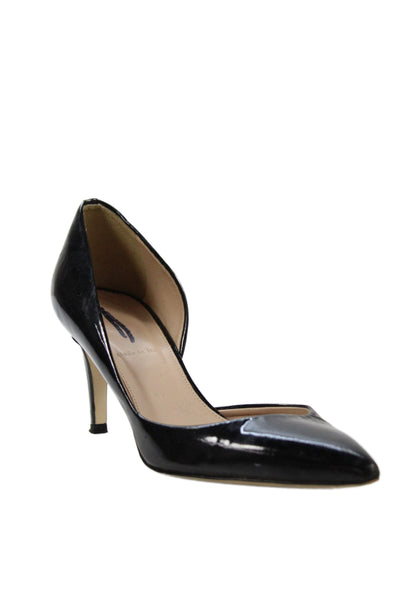 J Crew Womens Leather Classic Pump Heels Black Size 7