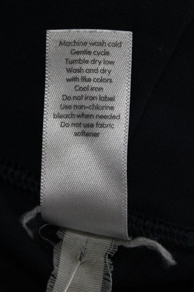 Athleta Women Black Capri Leggings 75% Nylon Pull On Size S