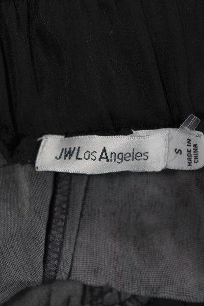 JW Los Angeles Womens Black Floral Jogger Pants Size S