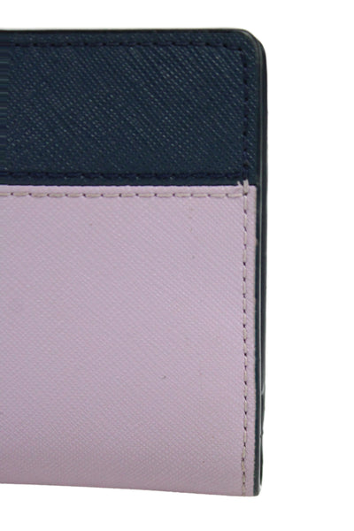Kate Spade Womens Leather Two Toned Wallet Purple Navy
