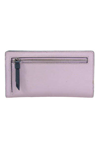 Kate Spade Womens Leather Two Toned Wallet Purple Navy