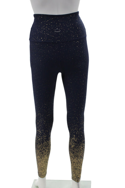 Beyond Yoga Womens Blue Spotted Ankle Leggings Size S