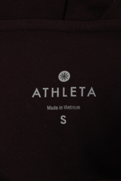 Athleta Women Purple Ankle Leggings Nylon Athleisure Size S