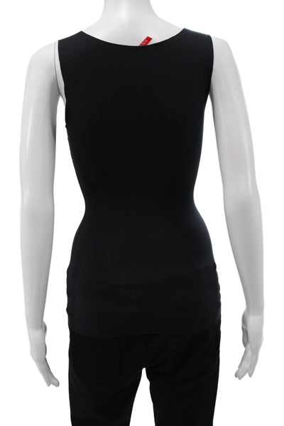 Spanx Women Shaping Tank Scoop Neck Sleeveless Black Elastane Size S