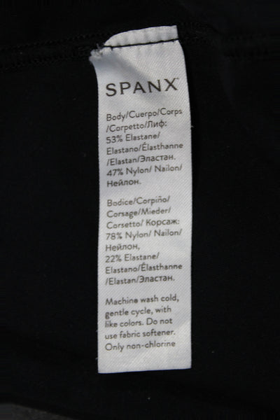Spanx Women Shaping Tank Scoop Neck Sleeveless Black Elastane Size S