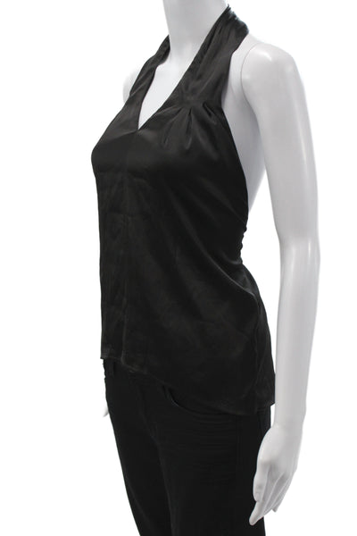 Superdown Womens Black Halter Camisole 100% Polyester Sleeveless Size XS
