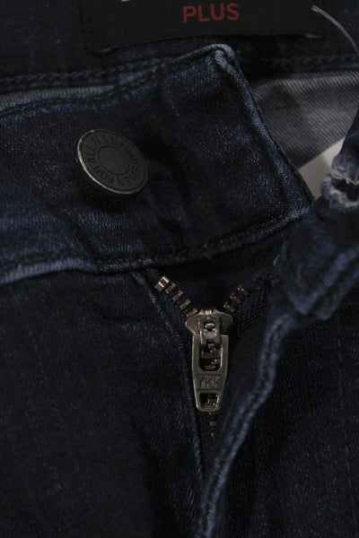 7 For All Mankind Mens Straight Jeans Blue Mid Rise Cotton Size 34