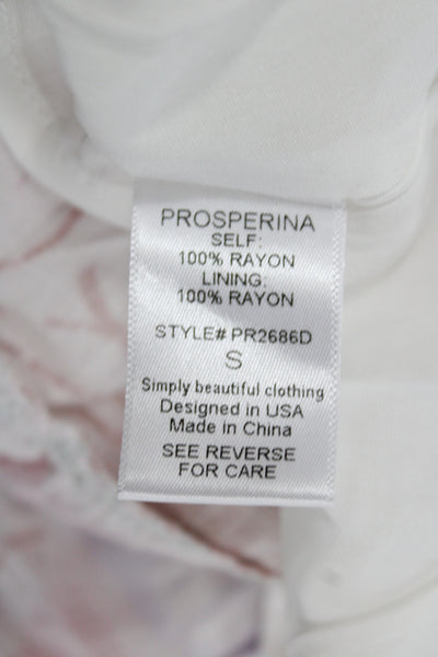 Prosperina Women Maxi Dress Patchwork Multicolor Sleeveless Size S