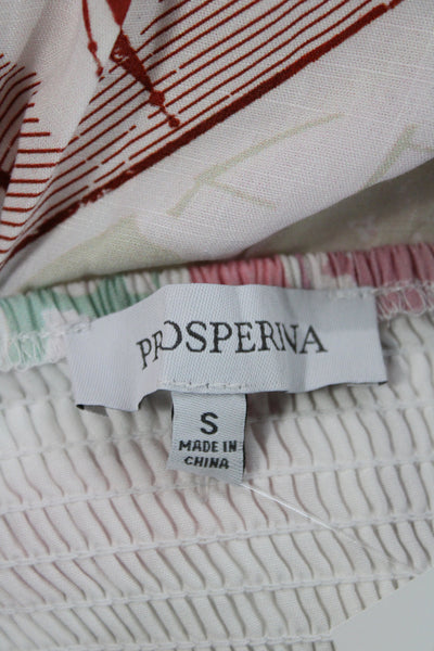 Prosperina Women Maxi Dress Patchwork Multicolor Sleeveless Size S