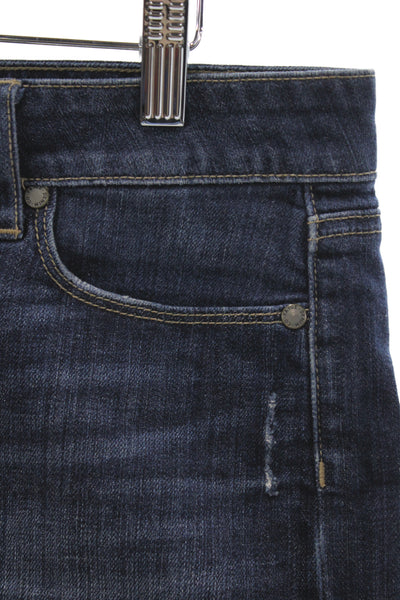 Paige Womens Cut-Off Blue Shorts 99% Cotton Size 28