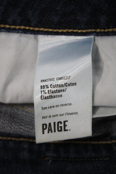 Paige Womens Cut-Off Blue Shorts 99% Cotton Size 28