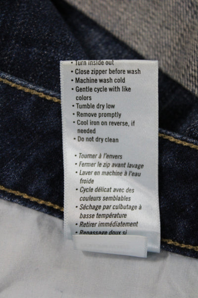Paige Womens Cut-Off Blue Shorts 99% Cotton Size 28