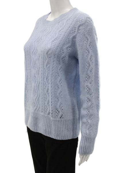 C by Bloomingdales Women Geometric Cashmere Pullover Blue Size M