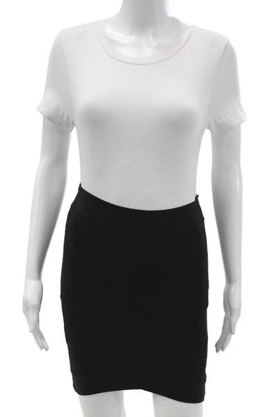 BCBGMAXAZRIA Womens Black Bandage Skirt Size XS