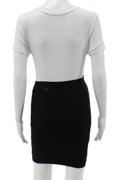 BCBGMAXAZRIA Womens Black Bandage Skirt Size XS