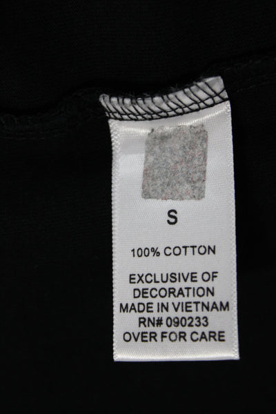 Essentials Mens Basic Black T-Shirt Size S