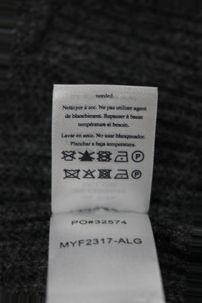 Faherty Mens Gray 70% Wool Mock Neck Cardigan Size M