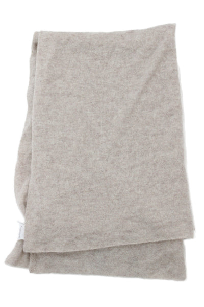 White + Warren Womens Cashmere Light Weight Scarf Beige Size One Size