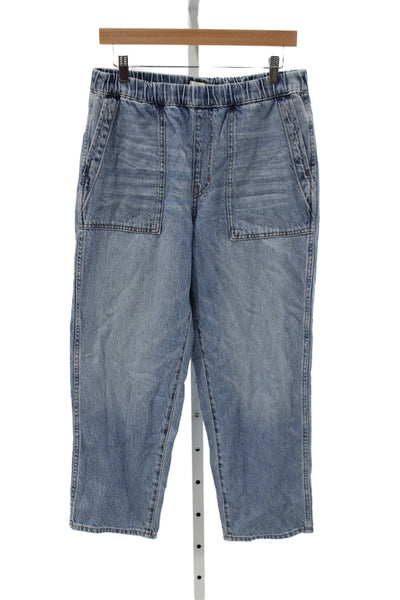 Madewell Womens Cropped High Rise Blue Jeans Size PM