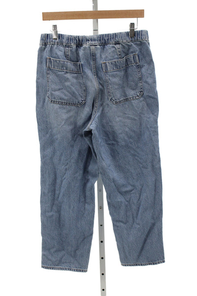 Madewell Womens Cropped High Rise Blue Jeans Size PM