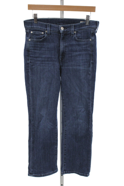 AYR Women Straight High Rise Jeans Blue Size 27