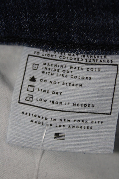 AYR Women Straight High Rise Jeans Blue Size 27
