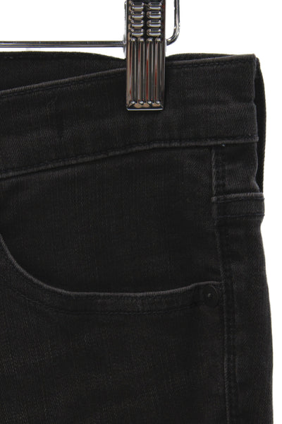 Madewell Women Skinny Black High Rise Jeans Button Fly 26 Inseam Size 28
