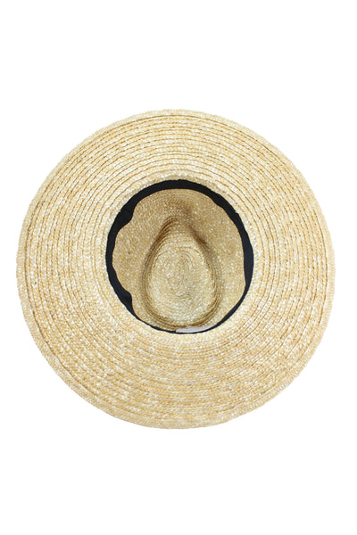 Brixton Womens Wheat Straw Wide Brim Sun Hat Beige Size XS
