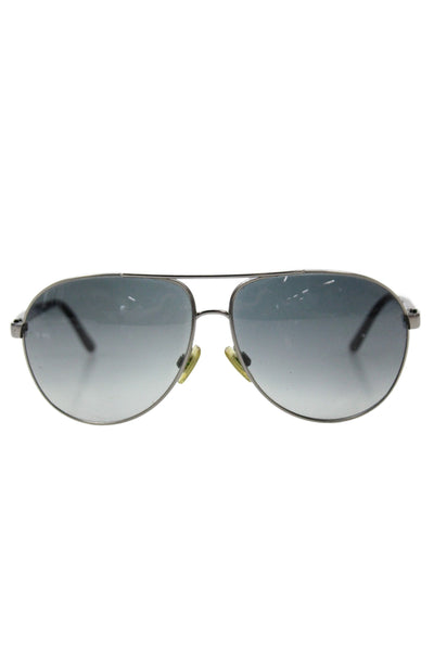 Polo Ralph Lauren Womens Metal Frame Aviator Sunglasses Black 135 mm
