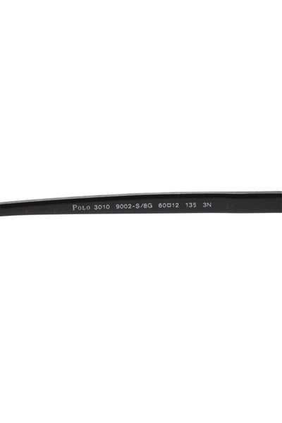 Polo Ralph Lauren Womens Metal Frame Aviator Sunglasses Black 135 mm
