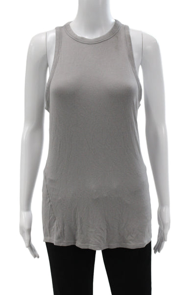 Lululemon Women Gray High Neck Sleeveless Tank Basic Size 12