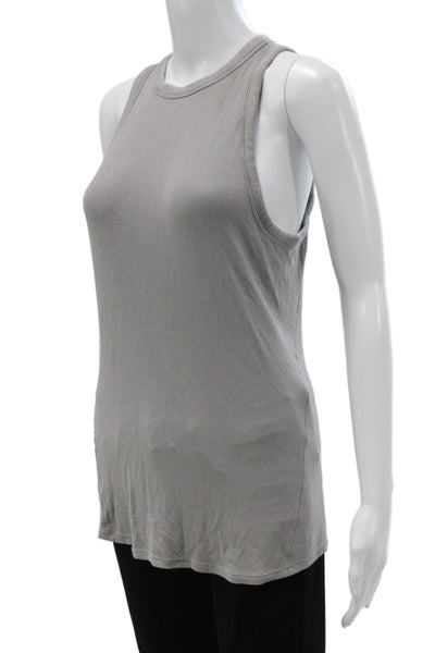 Lululemon Women Gray High Neck Sleeveless Tank Basic Size 12