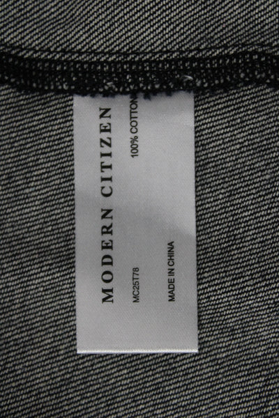 Modern Citizen Women Kimono Jacket Blue Cotton 3/4 Sleeve Size L