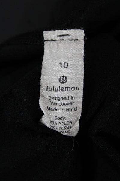 Lululemon Women Athletic Black Shorts Size 10