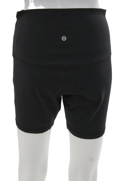 Lululemon Women Athletic Nylon Black Shorts Size 10