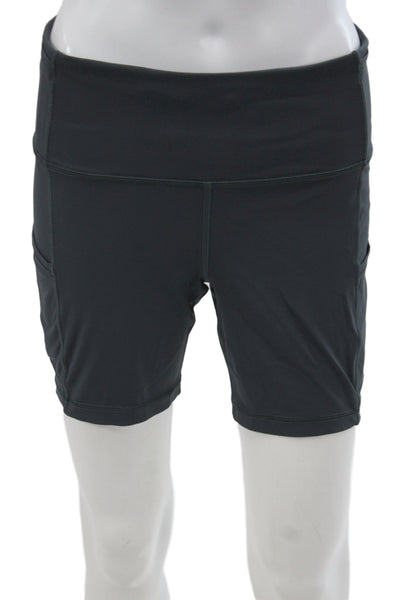 Lululemon Womens Athletic Black Nylon Shorts Size 10