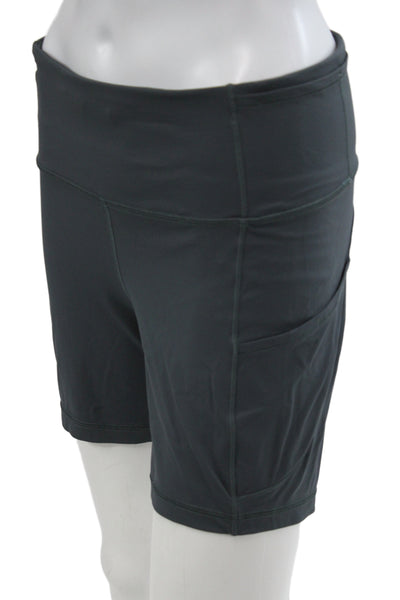 Lululemon Womens Athletic Black Nylon Shorts Size 10