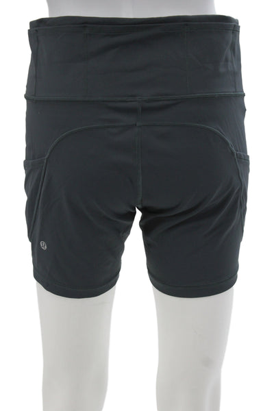 Lululemon Womens Athletic Black Nylon Shorts Size 10