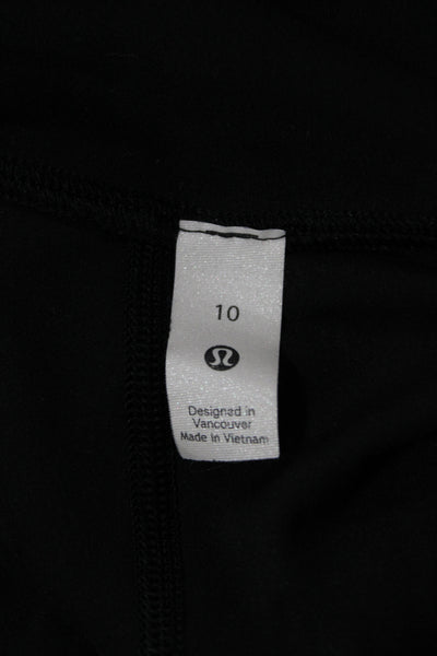 Lululemon Womens Athletic Shorts Black Solid Summer Size 10