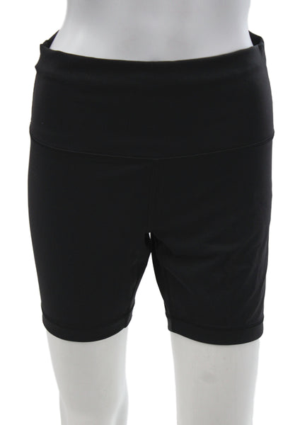 Lululemon Womens Athletic Black Nylon Solid Shorts Summer Size 10
