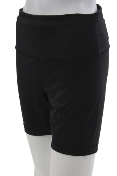 Lululemon Womens Athletic Black Nylon Solid Shorts Summer Size 10