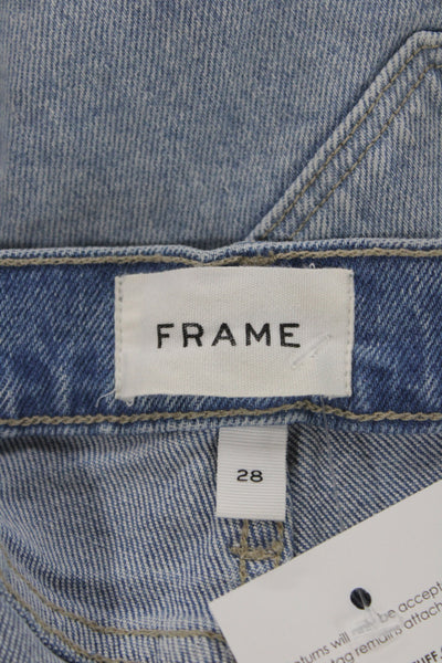 Frame Womens Cropped Blue Mid Rise Jeans Size 28