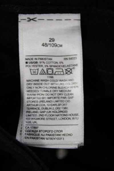 Banana Republic Womens Black Skinny Jeans Cotton Size 29
