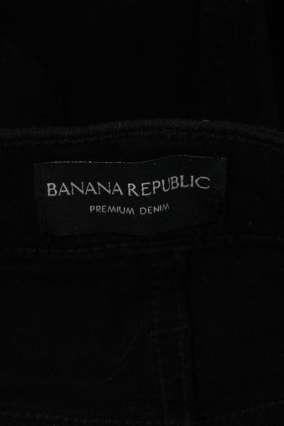 Banana Republic Womens Black Skinny Jeans Cotton Size 29